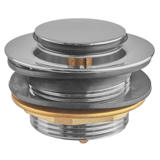 Донний клапан для ванни KOER PW-06-01 1 1/2'' автоматичний (СLICK-СLACK) (Колір хром) (KR5799) - 1