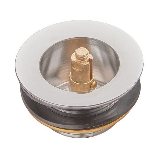Донний клапан для ванни KOER PW-06-01 1 1/2'' автоматичний (СLICK-СLACK) (Колір хром) (KR5799) - 4