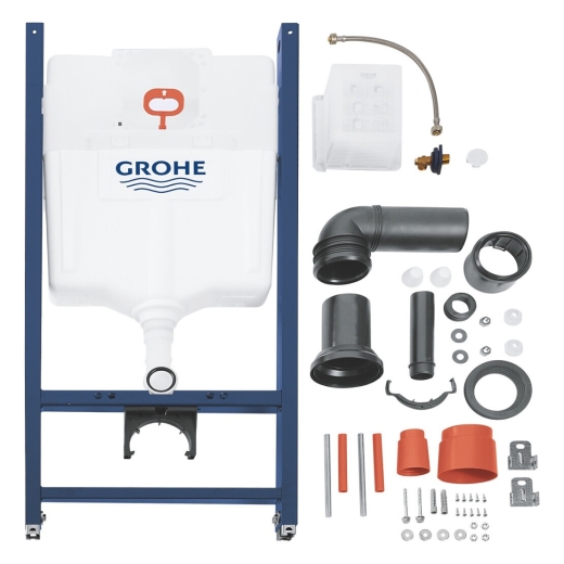Комплект 4 в 1: Інсталяція GROHE Solido 3 в 1 3884966Q + Унітаз безобідковий Kroner Armada WHI513636 TORNADO 3884966KA51T (CV037780) - 14