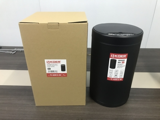 Кругле сенсорне відро для сміття KOER TC-020512-05 12 л (колір чорний) (KR5937) - 5