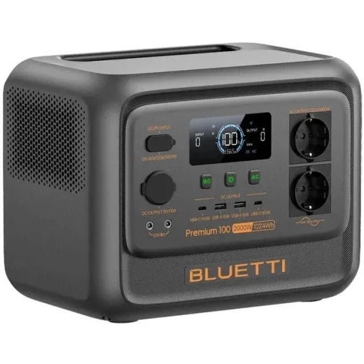Зарядна станція Bluetti Premium 100 V2, 2000W, 1024Wh, UPS, ДБЖ (PR100V2) - 1