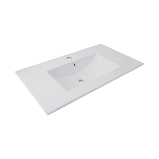 Раковина врізна меблева Qtap Albatross 820х460х180 мм, White, прямокутна, без донного клапана (QT01113080CW1) - 1