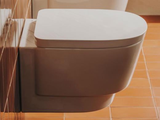 Унитаз подвесной безободковый белый ROCA Tura с сиденьем Slim микролифт (A346697000+A801F02002) - 2