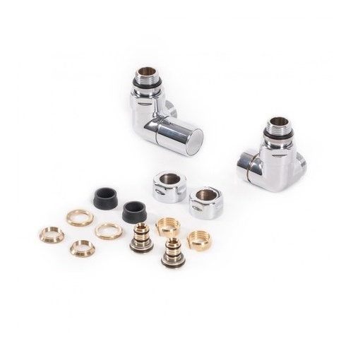 Набір вентилів тривісний регулюючий лівий TERMA Set Of Valves хром WRZRC31-CR - 1