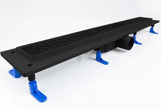 Душовий канал із решіткою STYRON Harmony чорний (STY-H-70-FF) - 1