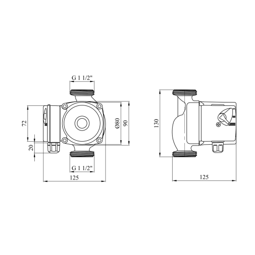 Насос циркуляційний Forwater GPD 25/6-130 (CV013466) - 6