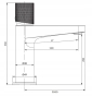 Смеситель для умывальника Omnires Contour anthracite (CT8010AT) - 4