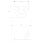Крючок Omnires Modern Project black (MP60120BL) - 3