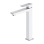 Смеситель для умывальника Omnires Parma chrome/white, высокий (PM7412CRB) - 1