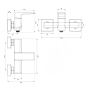 Смеситель для душа Omnires Parma white (PM7440CRB) - 2