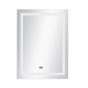 Зеркало с LED-подсветкой Touch Qtap Mideya с антизапотеванием, с часами, диммером, рег. яркости 700х800 (QT2078DCF7080W) - 1