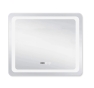 Дзеркало з LED-підсвічуванням Touch Qtap Mideya 800x800, з антизапітнінням, годинником, диммером, рег. яскравості (QT2078NCF8080W) - 1