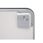 Зеркало с LED-подсветкой Touch Qtap Mideya 1000х700, с антизапотеванием, с часами, диммером, рег. яркости (QT2078NCF10070W) - 3