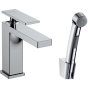 Cмеситель для умывальника Hansgrohe Tecturis E с ручным душем для биде и шлангом 160 см, хром 73210000 - 1