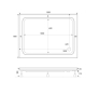 Душевой поддон SHOWER Beta 120x80 (С15190) - 2