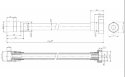 Шланг для душа Imprese 1.75 м, anti-twist, черный (f03600110SH) - 2