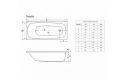 Ванна акрилова RADAWAY Tesalia 170x75 (WA1-06-170x075U+сифон R135) - 3