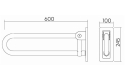 Поручень KOLO Lehnen Concept 60 см (L60401000) - 3