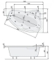 Ванна акрилова POOL SPA Europa 165x105 права (PWA4610ZN000000) - 3