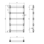 Водяной полотенцесушитель NAVIN Ретро 500х1000 золото (00-440030-5010) - 4