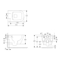 Унітаз підвісний Volle Solo Rimless, сидіння Slim Slow-Closing (13-55-111Grey) - 2