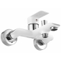 Смеситель для ванны REA Bloom WHITE CHROME настенный с изливом REA-B9918 - 4