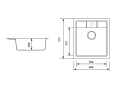 Мийка кухонна ZERIX ZS-4651S-12 Коричнева (ZX4568) - 4