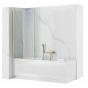 Душова перегородка REA Elegant BRUSHED GOLD 70 постійна REA-W6600 - 1