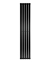 Вертикальный дизайнерский радиатор отопления ARTTIDESIGN Livorno 5/1800/340 черный матовый (LV.5.180.34.B) - 1