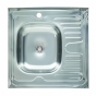 Кухонная мойка Platinum 6060 L c нержавеющей стали без сифона (6060L) - 1