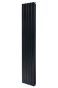 Вертикальный дизайнерский радиатор отопления ARTTIDESIGN Livorno II 5/1600/340/50 черный матовый (LV II.5.160.34.5.B) - 2
