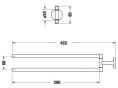 Полотенцедержатель Duravit Starck T 465, черный матовый (0099414600) - 2