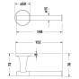 Держатель туалетной бумаги Duravit Starck T, черный матовый (0099374600) - 2