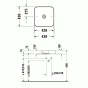 Умивальник на стільницю Duravit Cape Cod 43х43 (2340430000) - 3