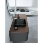 Умивальник накладний Duravit Happy D.2 Plus 40х40, антрацит матовий (2359401300) - 2