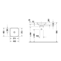 Умивальник накладний Duravit Happy D.2 Plus 40х40, антрацит матовий (2359401300) - 3