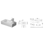 Умивальник підвісний Duravit Vero Air 50х25 см, білий (0724500008) - 3