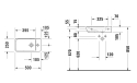 Умивальник підвісний Duravit P3 Comforts 50 х 25 см, білий (0715500000) - 2