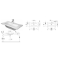 Умивальник накладний Duravit ME by Starck 83х40, білий (2342830000) - 4