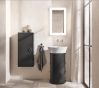 Шафа підвісна Duravit White Tulip 880х400х240 мм, графіт (WT1323L5858) - 2