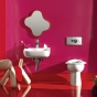 Дзеркало дитяче Laufen Flora Kids 435х383 мм, червоне (H4616010034691) - 2
