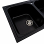 Кухонна мийка Platinum Equatoria (7950W_Black) глянсова чорна, без сифону - 2