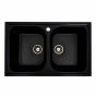 Кухонна мийка Platinum Equatoria (7950W_Black) глянсова чорна, без сифону - 3
