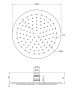 Лійка верхнього душу Fima Carlo Frattini Wellness D250, хром (F2621 2CR) - 2