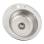 Кухонна мийка Platinum 490 Декор з нержавіючої сталі з сифоном (490DECOR_0.6) - 1