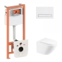 Набір 3в1 Qtap Tern Ultra Quiet унітаз підвісний QT1733052EUQW + Nest комплект інсталяції (QT1333046EUQW45147) - 1