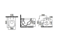 Чаша подвесного унитаза IDEVIT Alfa с крышкой Rimless (SETK3104-2616-001-1-6000) - 6