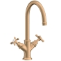 Змішувач для умивальника двовентильний Axor Montreux 210 Cross, Brushed Bronze (16502140) - 1