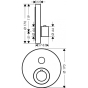 Термостат для душу на 1 споживача AXOR Shower Select S, Chrome (36722000) - 3
