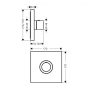 Термостат для душу Axor Shower Select Highflow square прихованого монтажу, хром (36718000) - 2